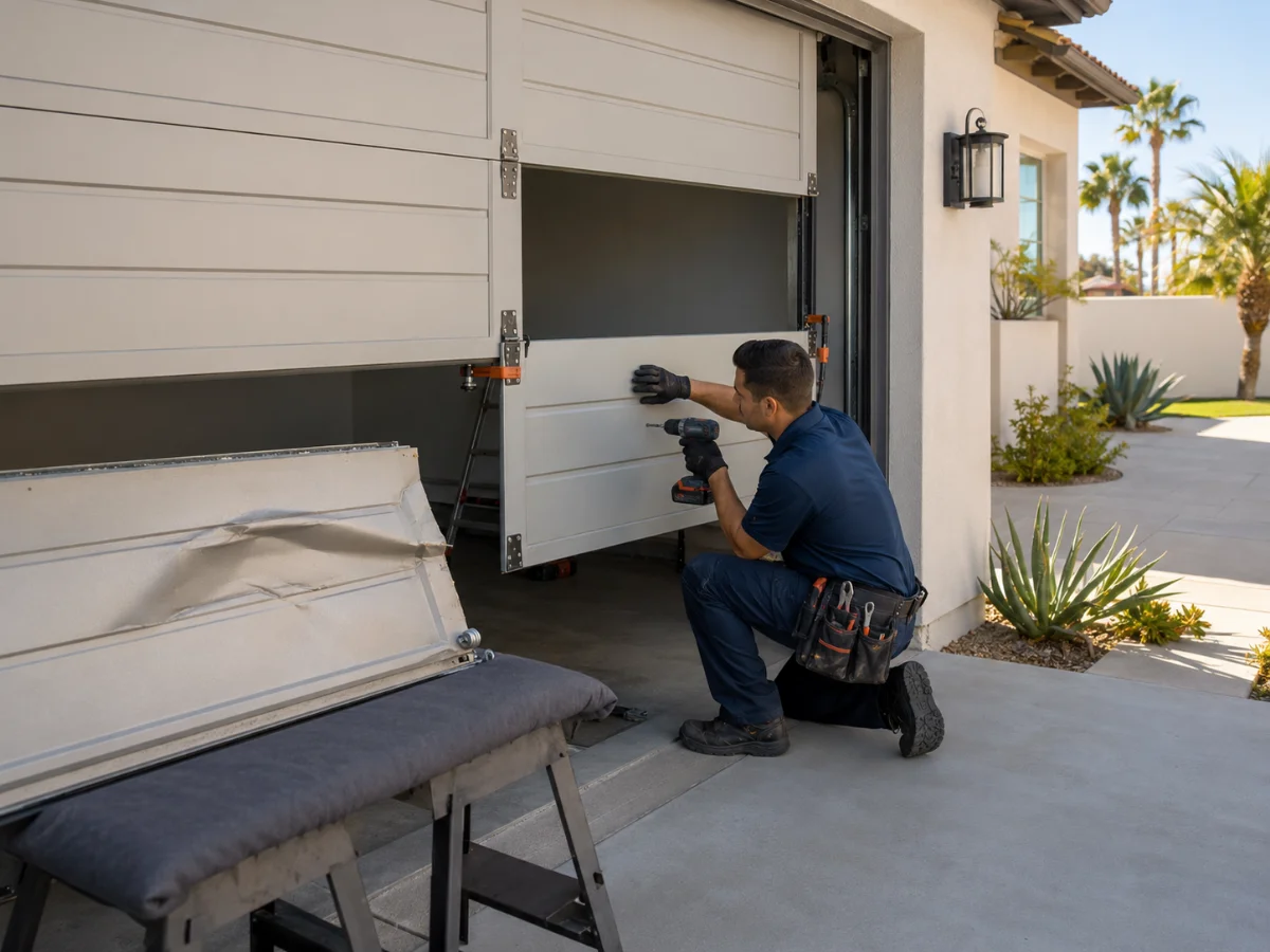 Garage Door Panel Repair in Rancho Palos Verdes California